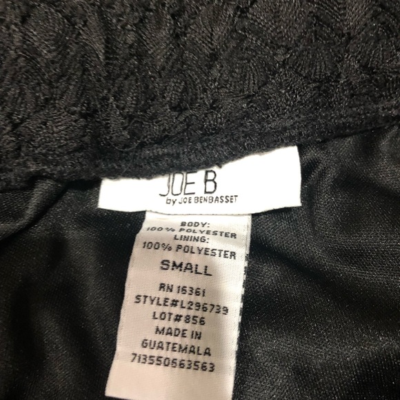 Black lace top lined pants - Picture 3 of 6